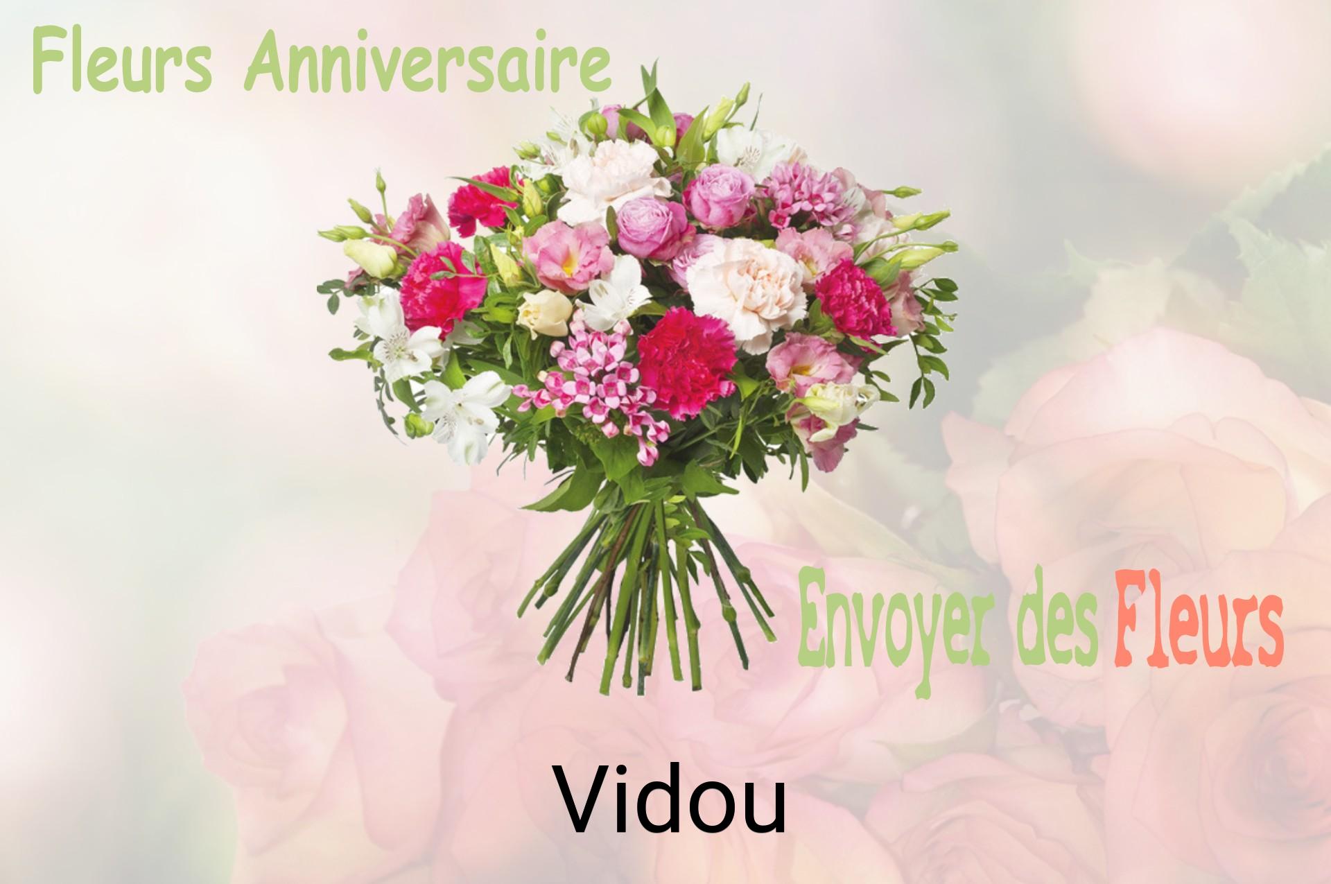 Bouquet de fleurs d’anniversaire livré à Vidou